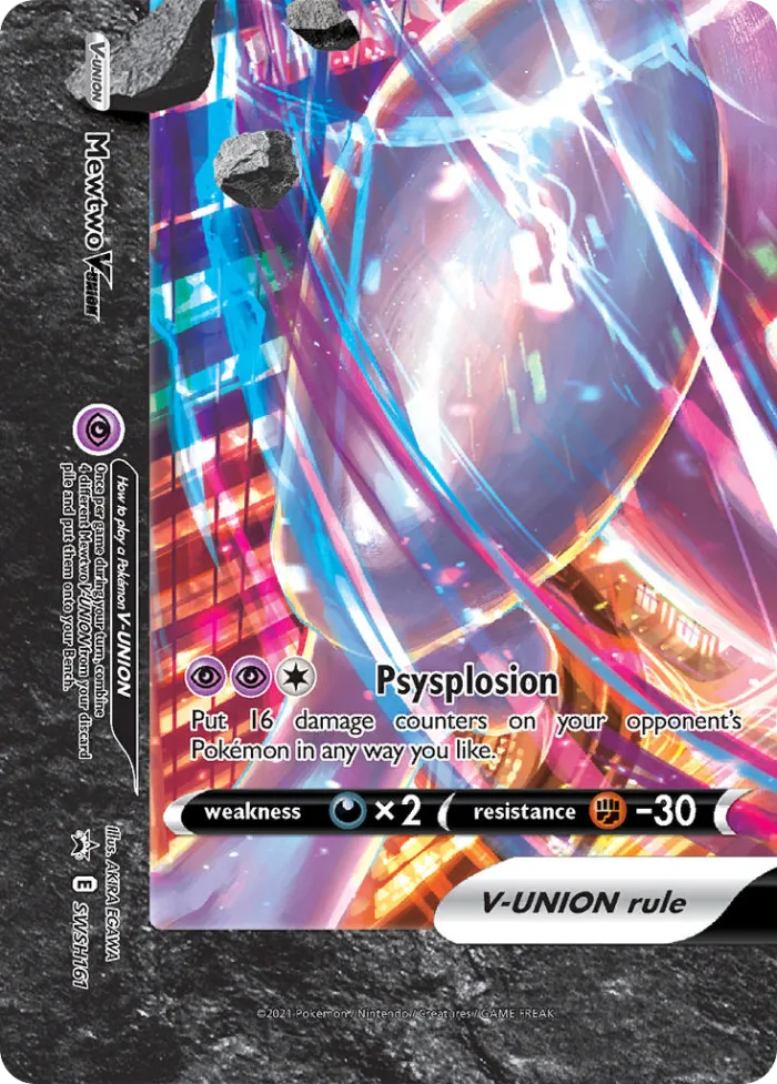 Mewtwo V-UNION #SWSH161 SWSH Black Star Promos Pokemon card