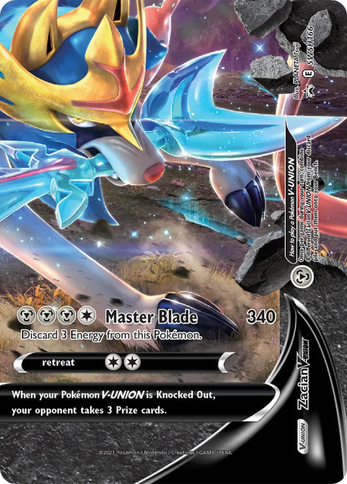 Zacian V-UNION #SWSH166 SWSH Black Star Promos Pokemon card