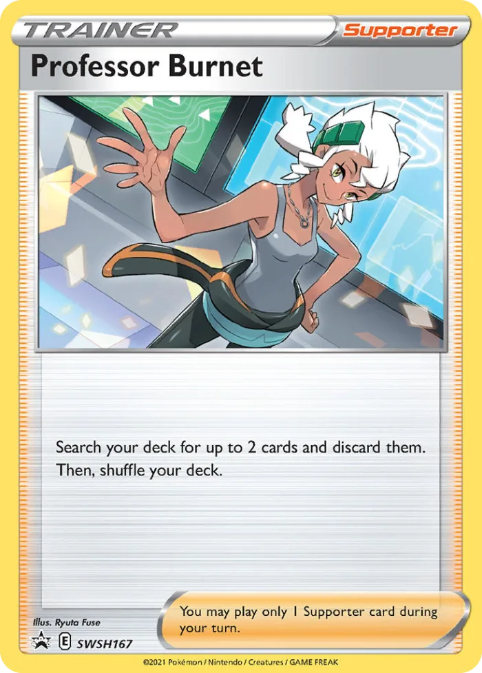Professor Burnet #SWSH167 SWSH Black Star Promos Pokemon card