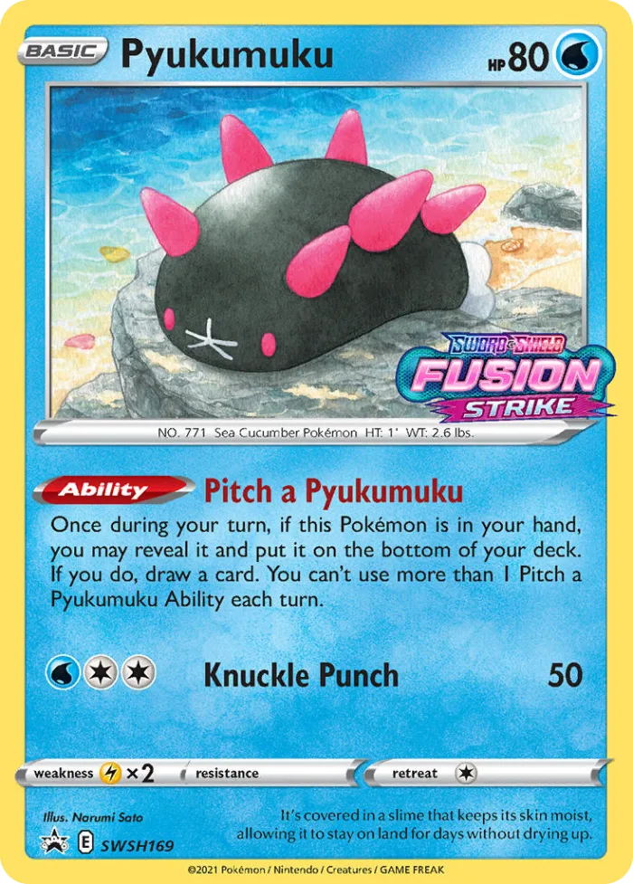 Pyukumuku #SWSH169 SWSH Black Star Promos Pokemon card