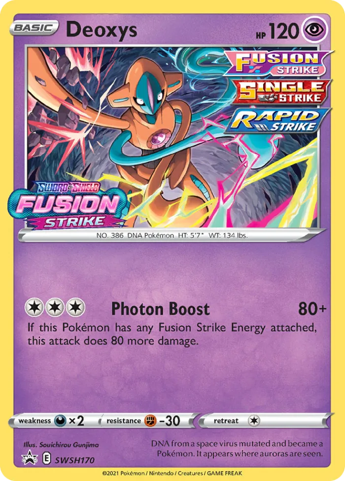 Deoxys #SWSH170 SWSH Black Star Promos Pokemon card