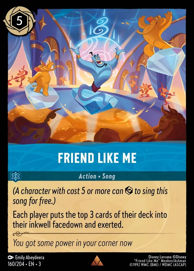 Friend Like Me #160 Into the Inklands Disney Lorcana card