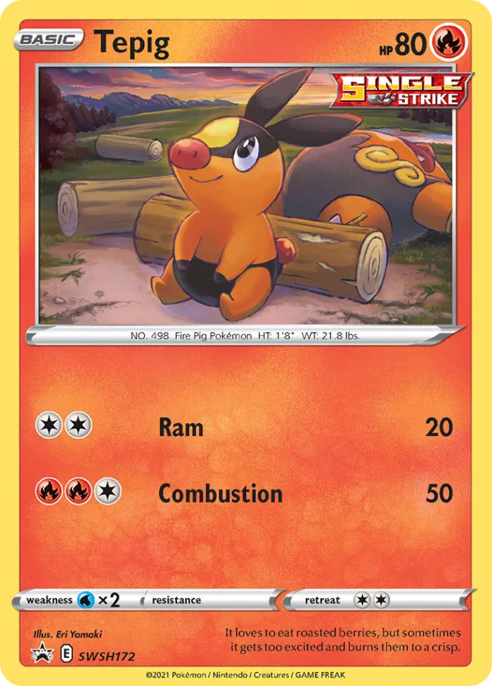 Tepig #SWSH172 SWSH Black Star Promos Pokemon card