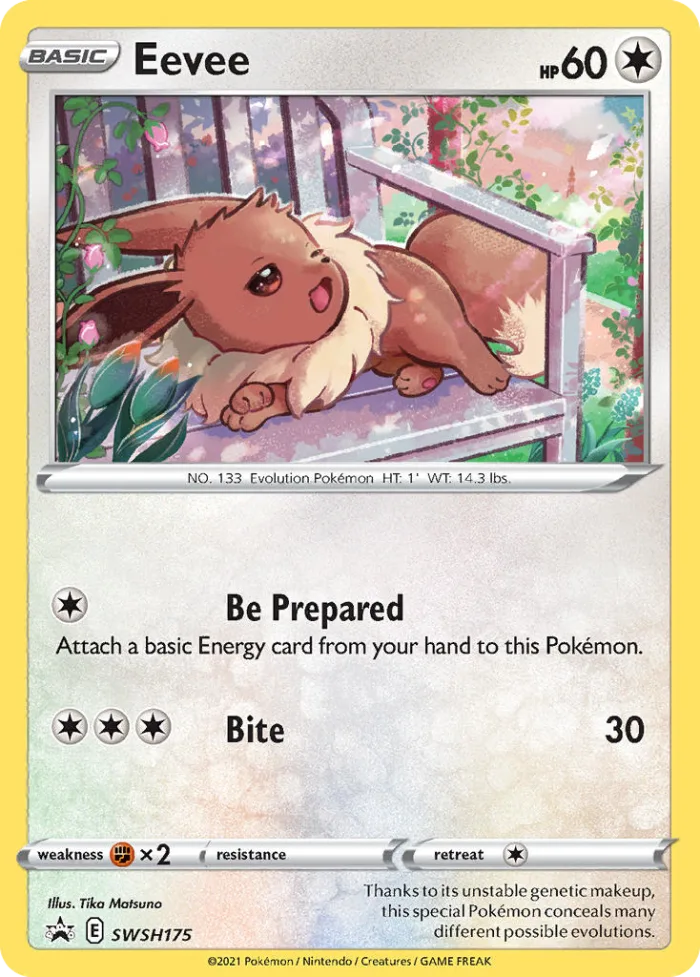Eevee #SWSH175 SWSH Black Star Promos Pokemon card