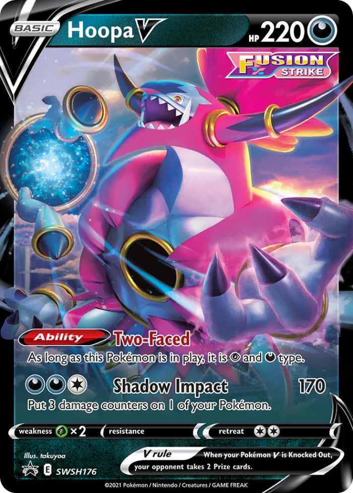 Hoopa V #SWSH176 SWSH Black Star Promos Pokemon card