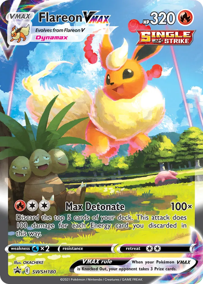 Flareon VMAX #SWSH180 SWSH Black Star Promos Pokemon card