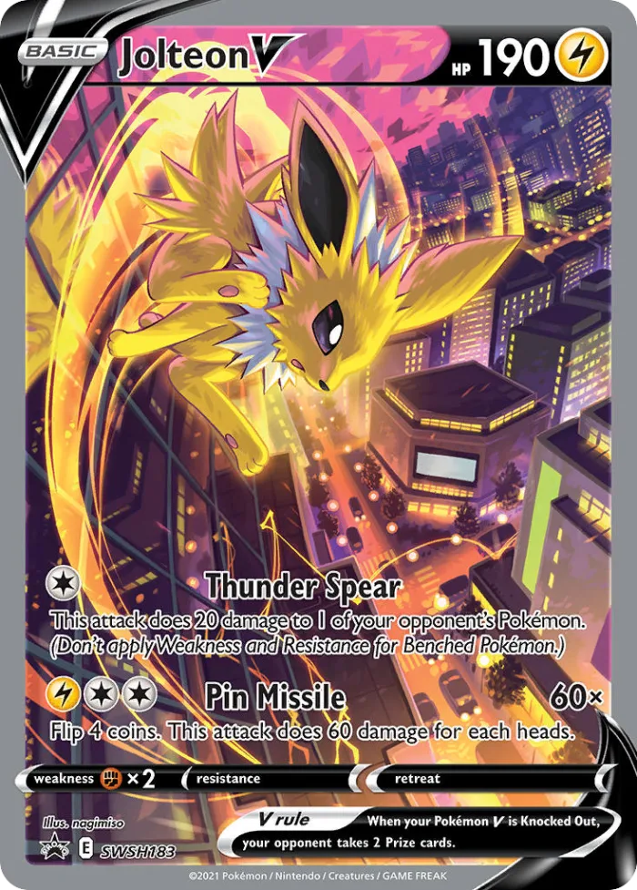 Jolteon V #SWSH183 SWSH Black Star Promos Pokemon card