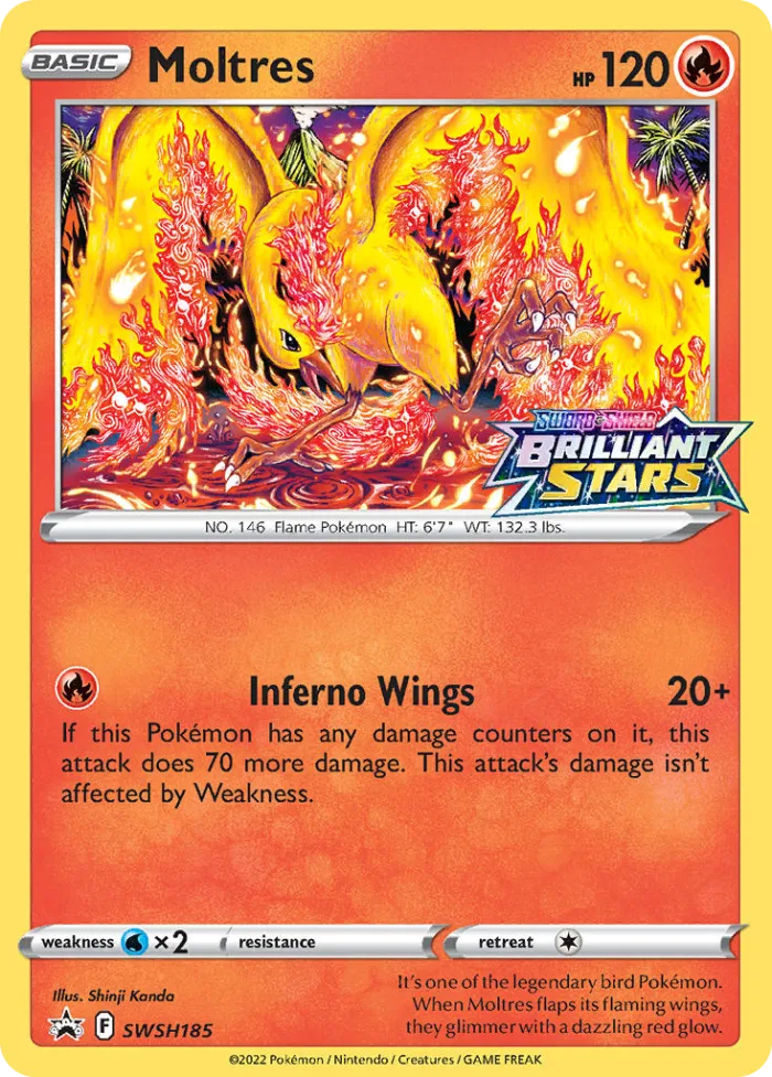 Moltres #SWSH185 SWSH Black Star Promos Pokemon card