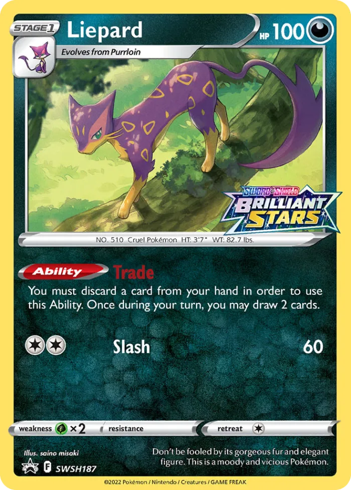 Liepard #SWSH187 SWSH Black Star Promos Pokemon card