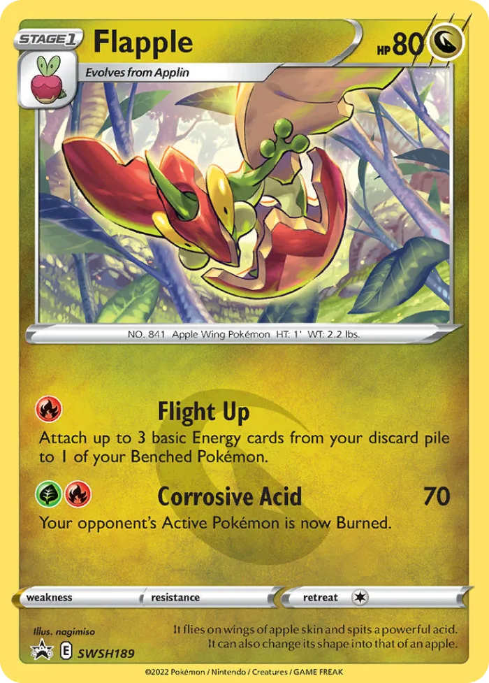 Flapple #SWSH189 SWSH Black Star Promos Pokemon card