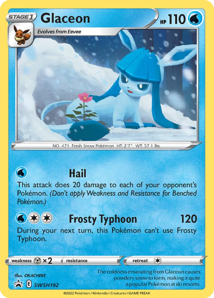 Glaceon #SWSH192 SWSH Black Star Promos Pokemon card