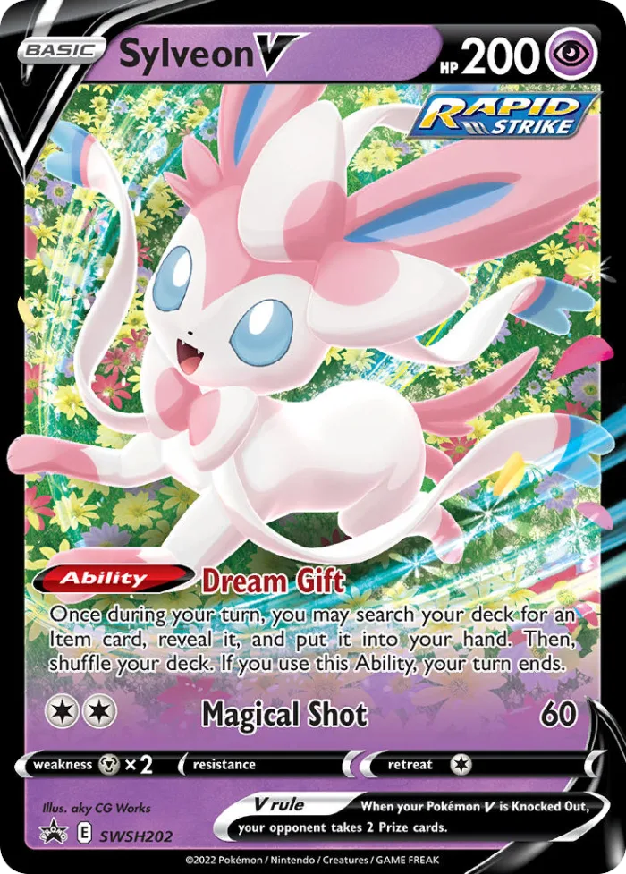 Sylveon V #SWSH202 SWSH Black Star Promos Pokemon card
