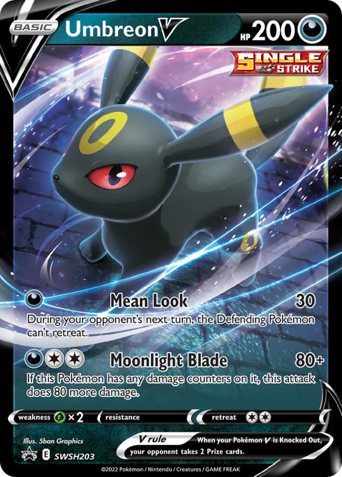 Umbreon V #SWSH203 SWSH Black Star Promos Pokemon card