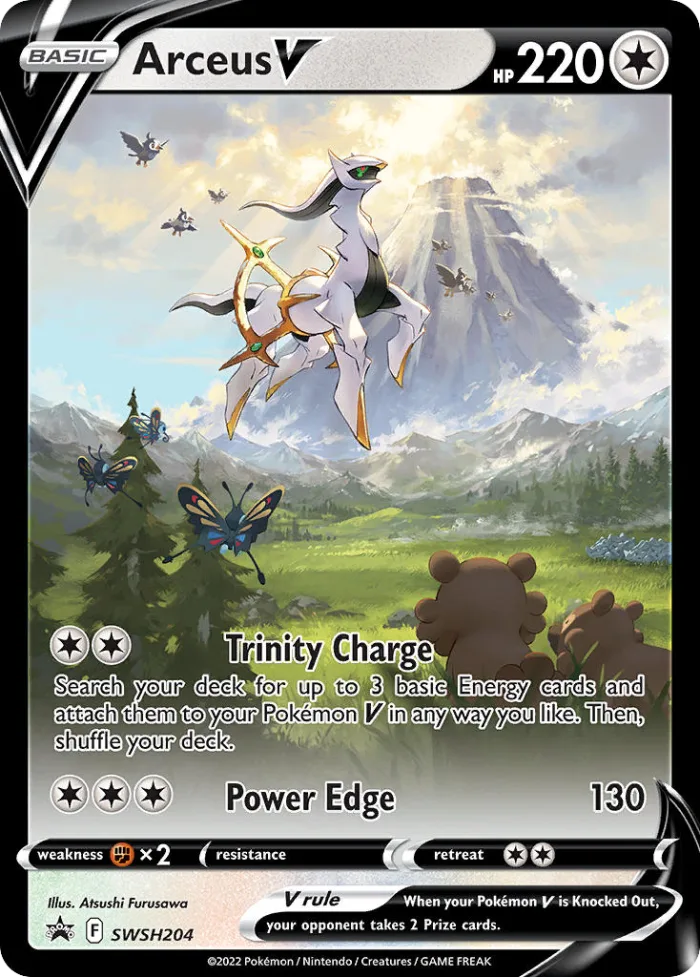 Arceus V #SWSH204 SWSH Black Star Promos Pokemon card
