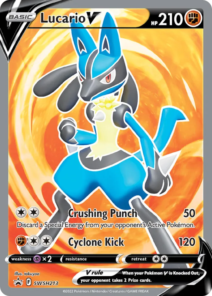Lucario V #SWSH213 SWSH Black Star Promos Pokemon card