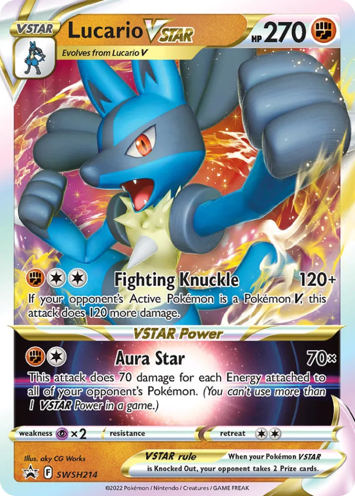 Lucario VSTAR #SWSH214 SWSH Black Star Promos Pokemon card