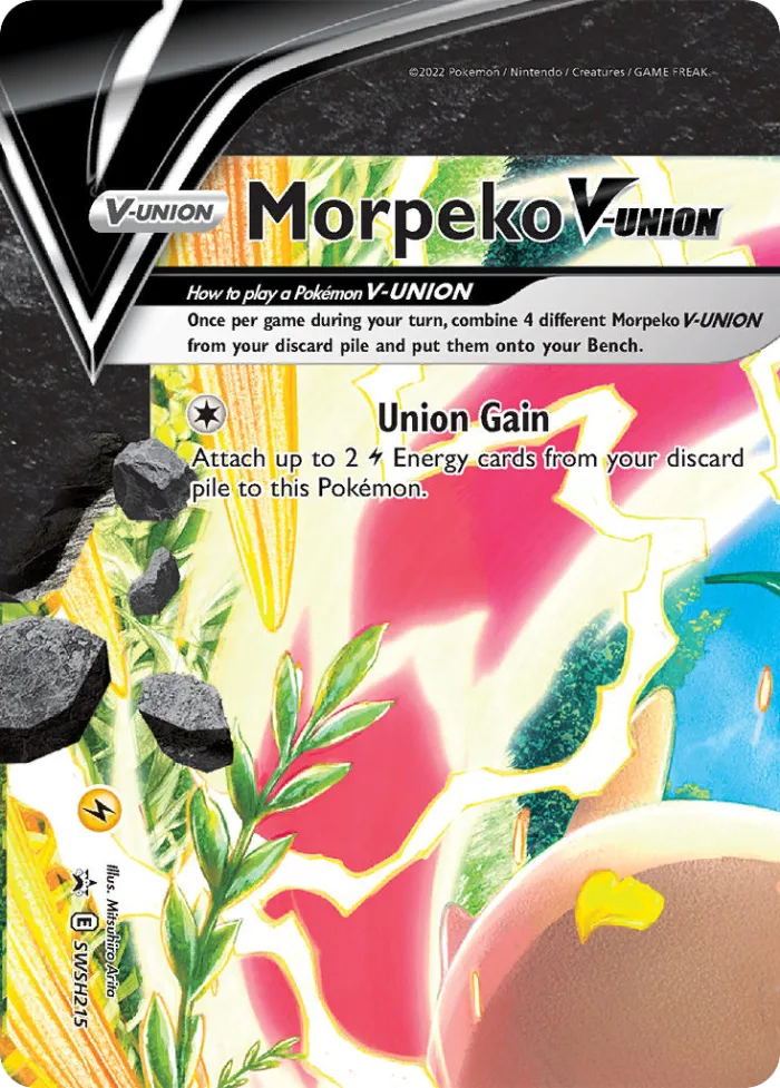 Morpeko V-UNION #SWSH215 SWSH Black Star Promos Pokemon card