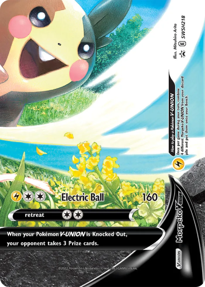 Morpeko V-UNION #SWSH218 SWSH Black Star Promos Pokemon card