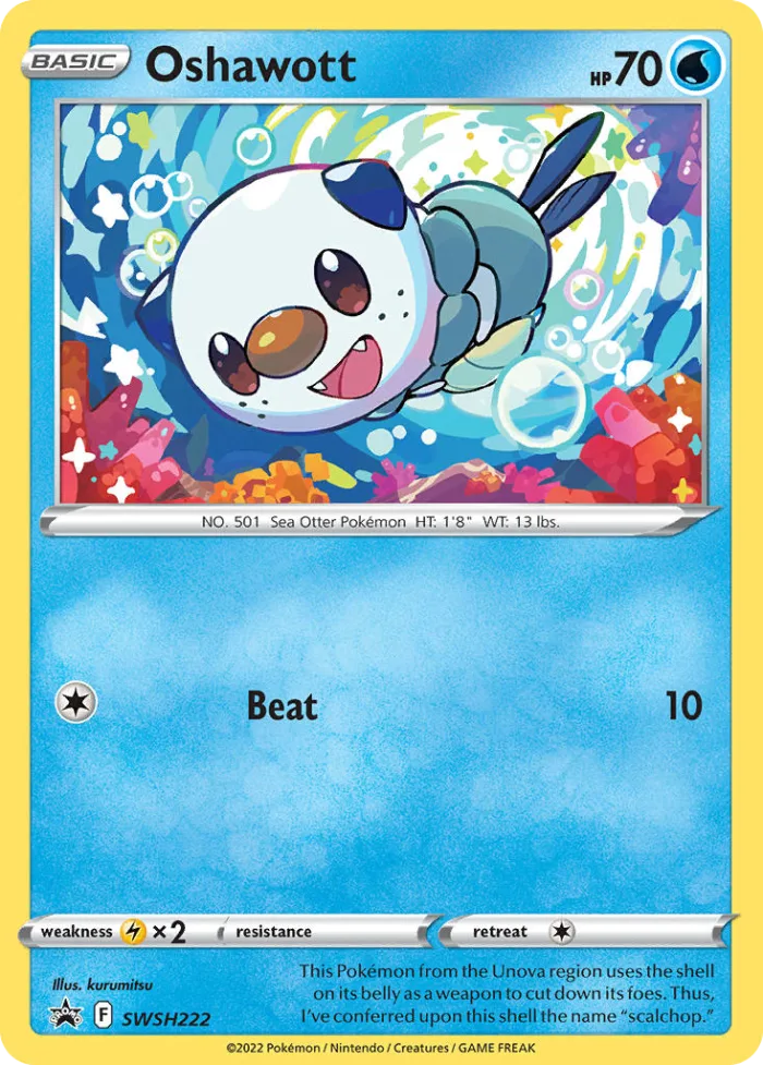Oshawott #SWSH222 SWSH Black Star Promos Pokemon card
