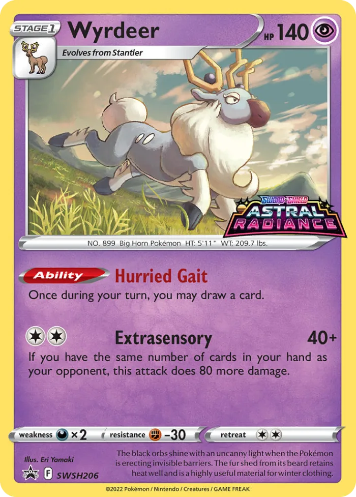 Wyrdeer #SWSH206 SWSH Black Star Promos Pokemon card