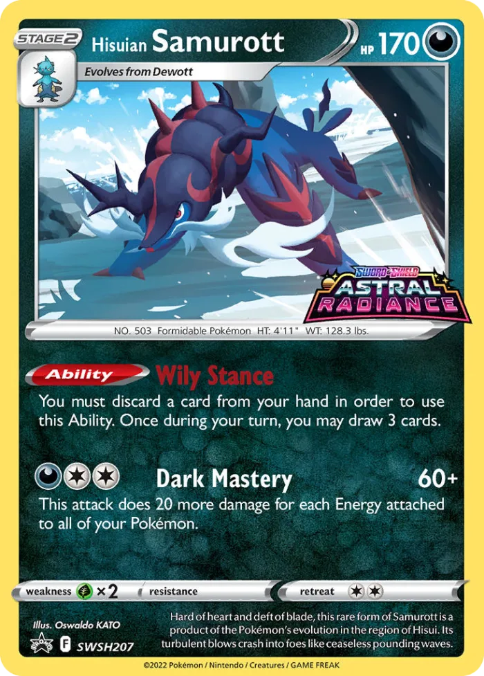 Hisuian Samurott #SWSH207 SWSH Black Star Promos Pokemon card