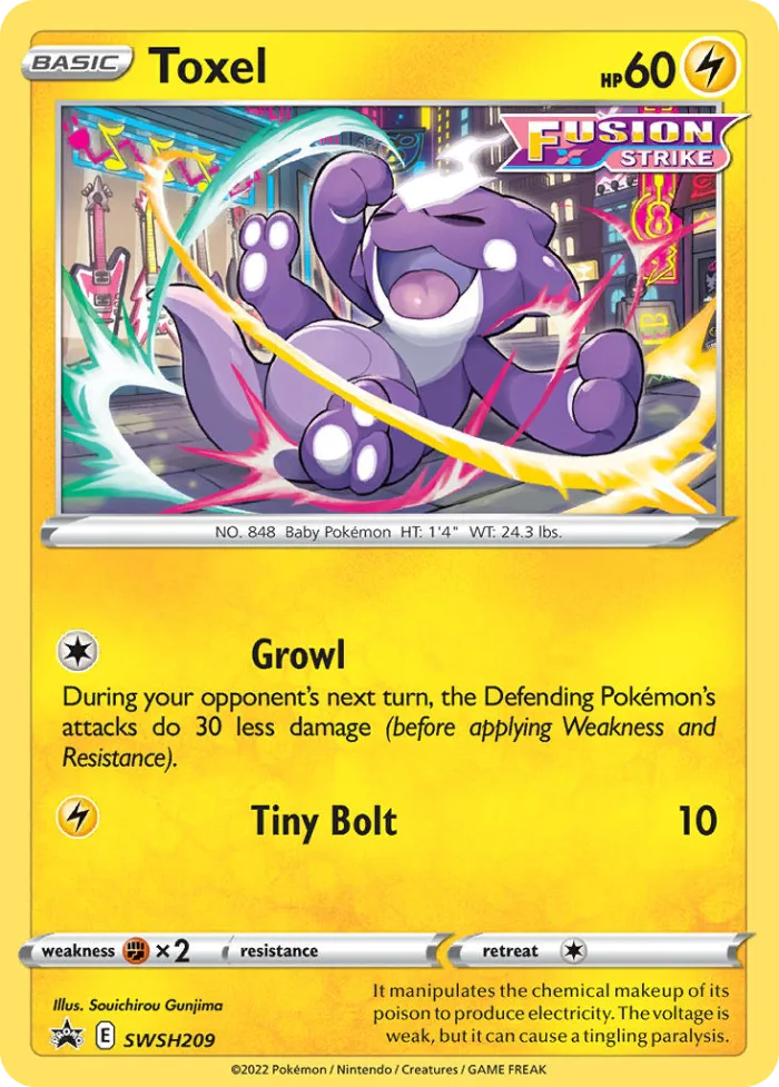Toxel #SWSH209 SWSH Black Star Promos Pokemon card