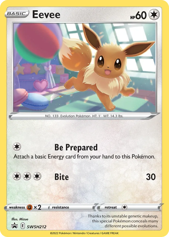 Eevee #SWSH212 SWSH Black Star Promos Pokemon card
