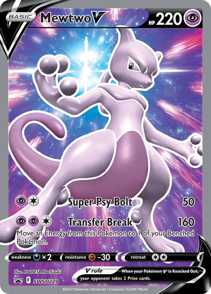 Mewtwo V #SWSH229 SWSH Black Star Promos Pokemon card