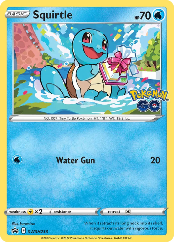 Squirtle #SWSH233 SWSH Black Star Promos Pokemon card