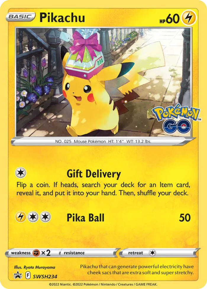 Pikachu #SWSH234 SWSH Black Star Promos Pokemon card