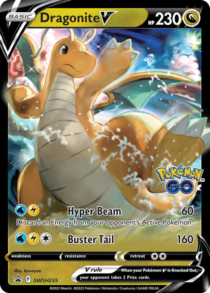 Dragonite V #SWSH235 SWSH Black Star Promos Pokemon card