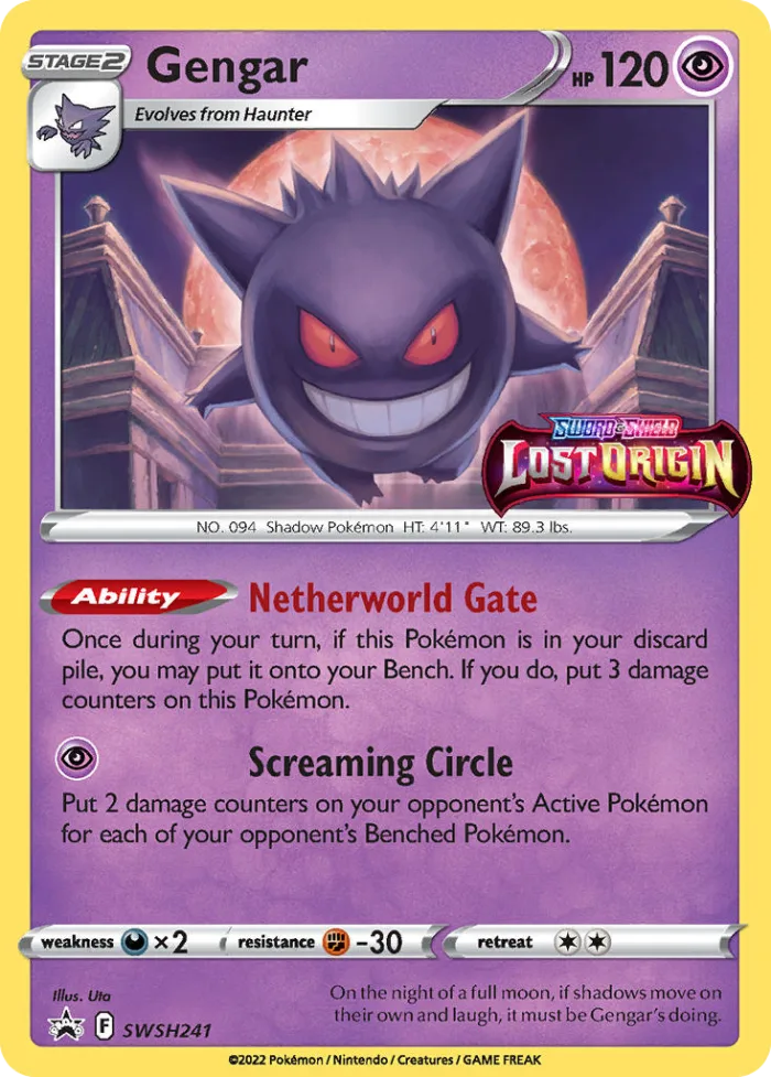 Gengar #SWSH241 SWSH Black Star Promos Pokemon card