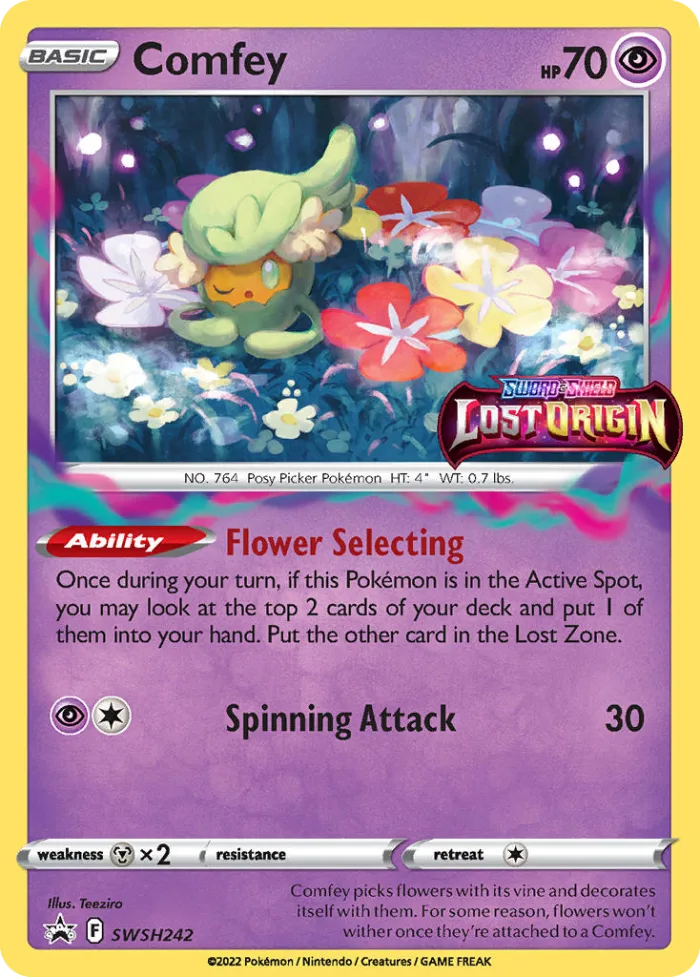 Comfey #SWSH242 SWSH Black Star Promos Pokemon card