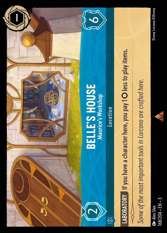 Belle's House #168 Into the Inklands Disney Lorcana card