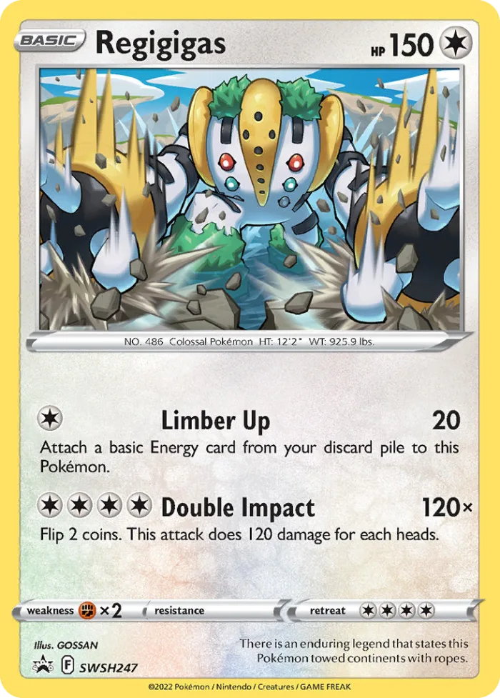 Regigigas #SWSH247 SWSH Black Star Promos Pokemon card