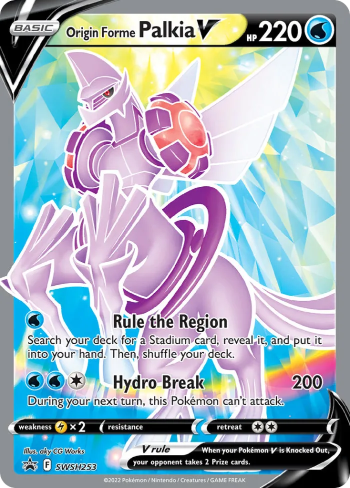 Origin Forme Palkia V #SWSH253 SWSH Black Star Promos Pokemon card