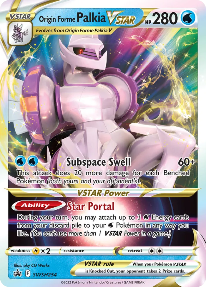Origin Forme Palkia VSTAR #SWSH254 SWSH Black Star Promos Pokemon card