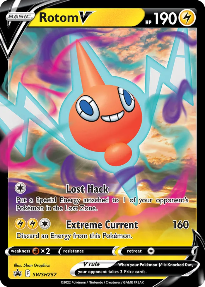 Rotom V #SWSH257 SWSH Black Star Promos Pokemon card