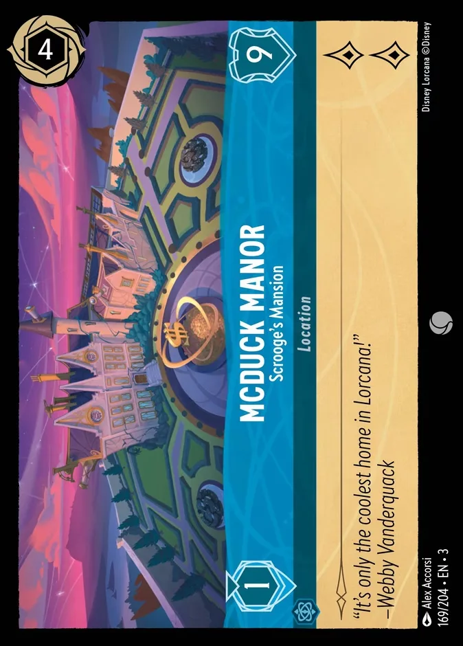 McDuck Manor #169 Into the Inklands Disney Lorcana card