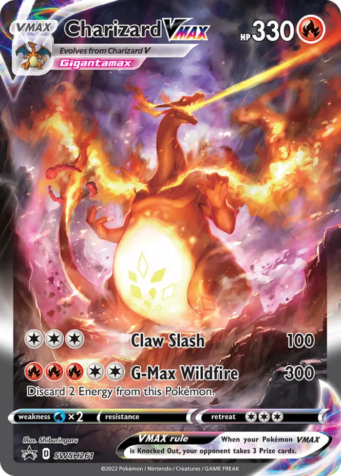 Charizard VMAX #SWSH261 SWSH Black Star Promos Pokemon card