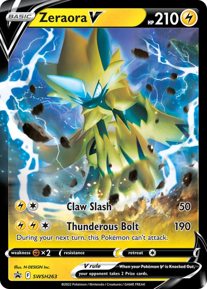 Zeraora V #SWSH263 SWSH Black Star Promos Pokemon card