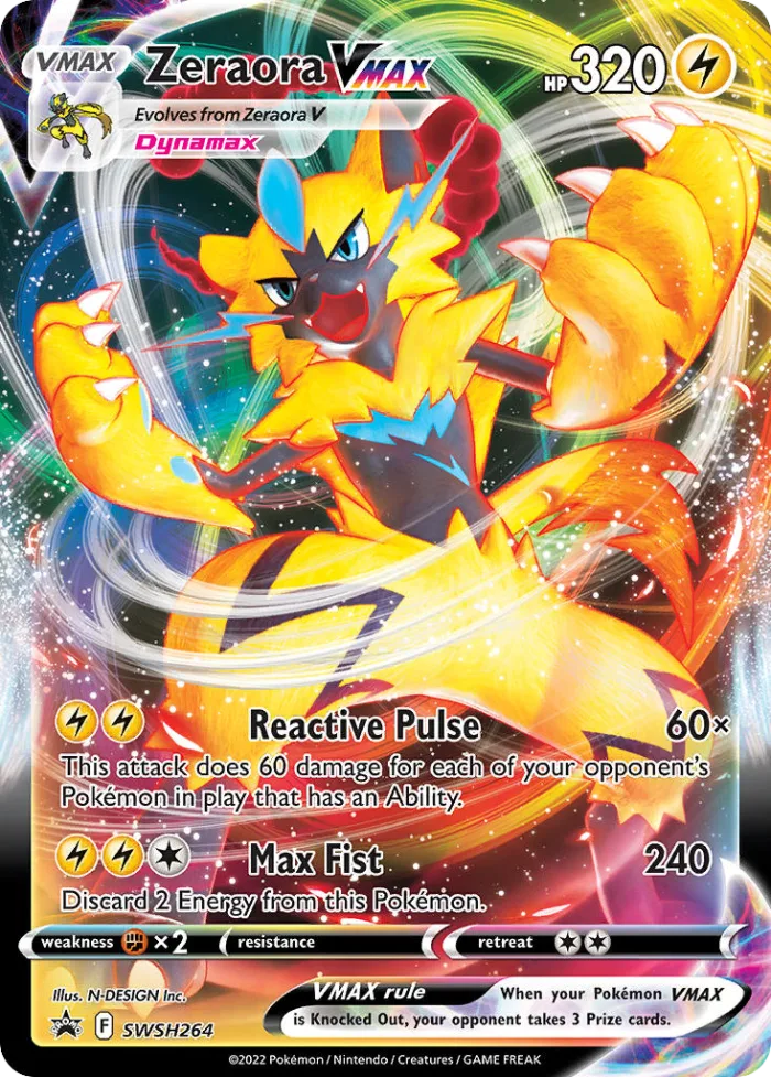Zeraora VMAX #SWSH264 SWSH Black Star Promos Pokemon card