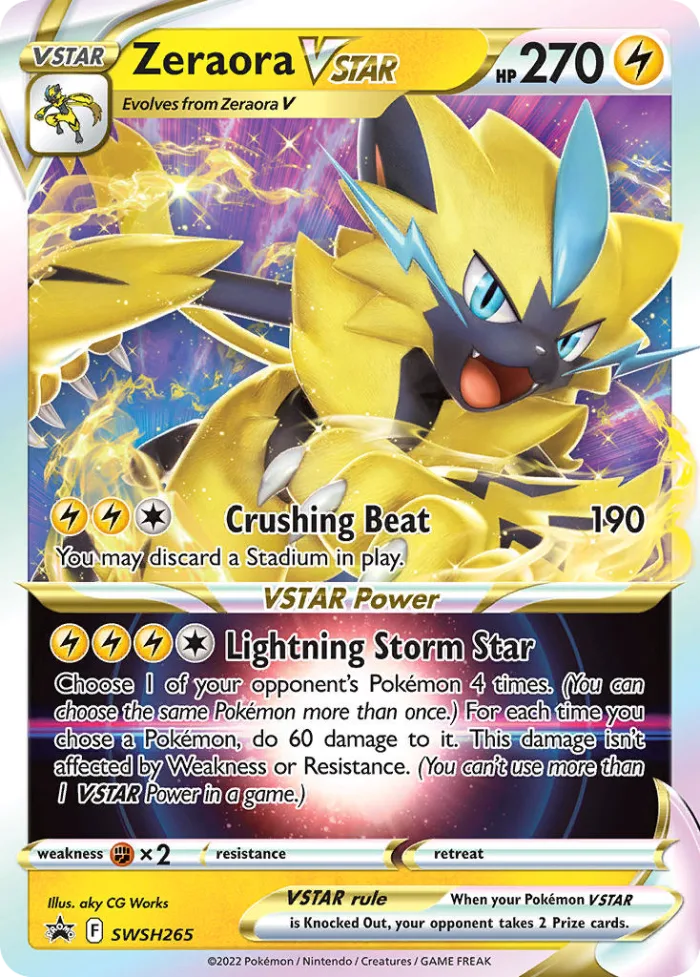 Zeraora VSTAR #SWSH265 SWSH Black Star Promos Pokemon card