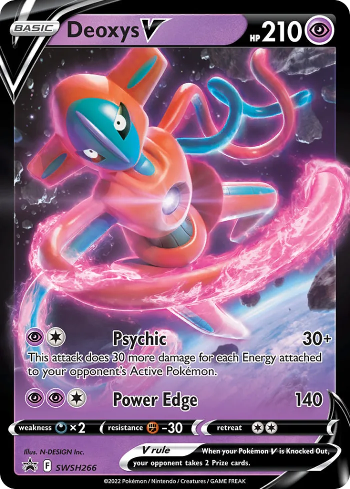 Deoxys V #SWSH266 SWSH Black Star Promos Pokemon card
