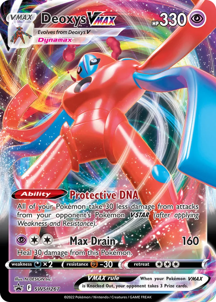 Deoxys VMAX #SWSH267 SWSH Black Star Promos Pokemon card