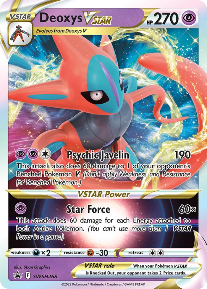 Deoxys VSTAR #SWSH268 SWSH Black Star Promos Pokemon card