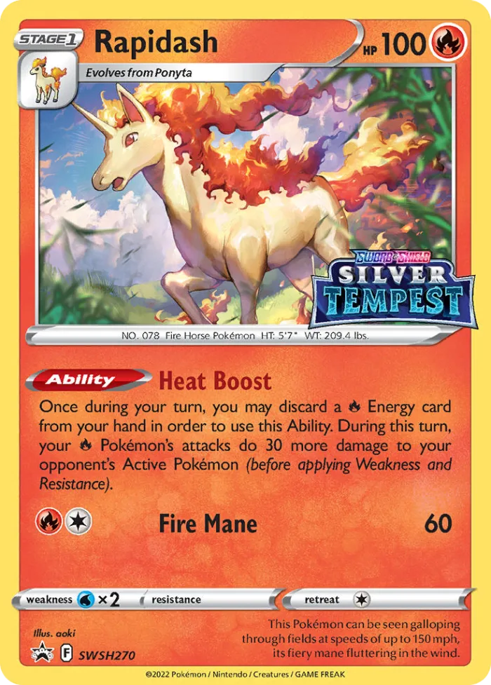 Rapidash #SWSH270 SWSH Black Star Promos Pokemon card