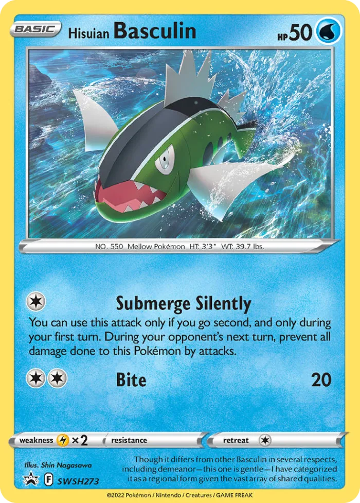 Hisuian Basculin #SWSH273 SWSH Black Star Promos Pokemon card