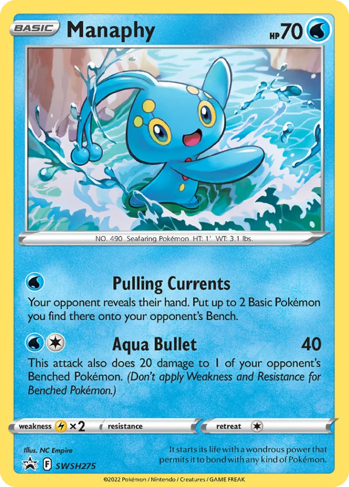 Manaphy #SWSH275 SWSH Black Star Promos Pokemon card