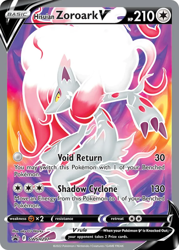 Hisuian Zoroark V #SWSH297 SWSH Black Star Promos Pokemon card